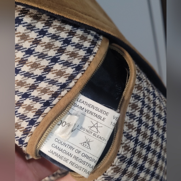 Men's Aquascutum Suede Leather Jacket Wool Lining - Picture 5 of 12